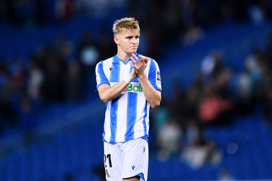 Martin Odegaard of Real Sociedad