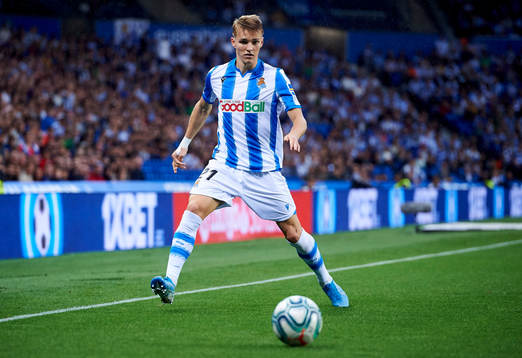Martin Odegaard of Real Sociedad