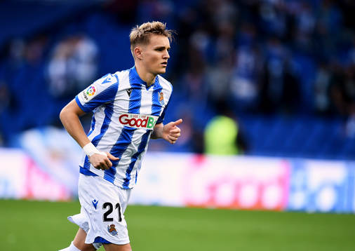 Martin Odegaard of Real Sociedad