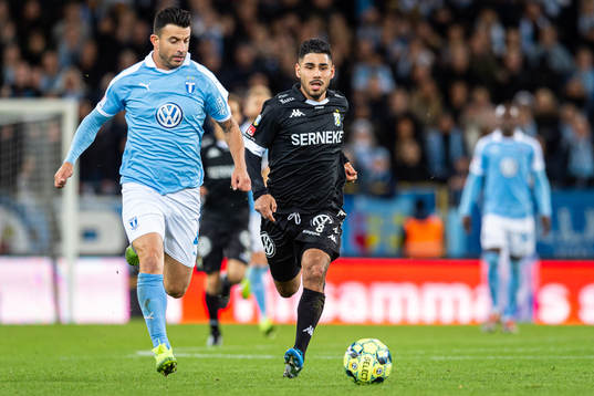 Malmö FFs Behrang Safari och IFK Göteborgs Hosam Aiesh