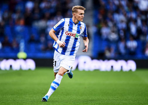 Martin Odegaard of Real Sociedad