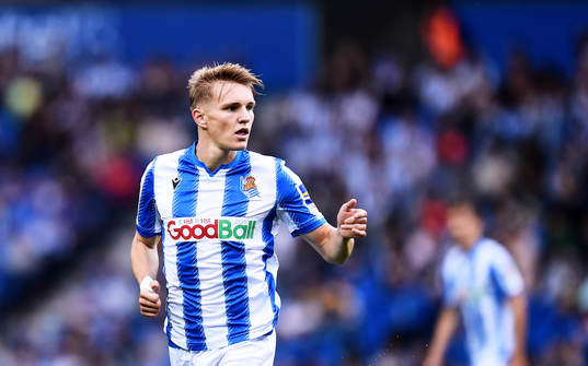 Martin Odegaard of Real Sociedad
