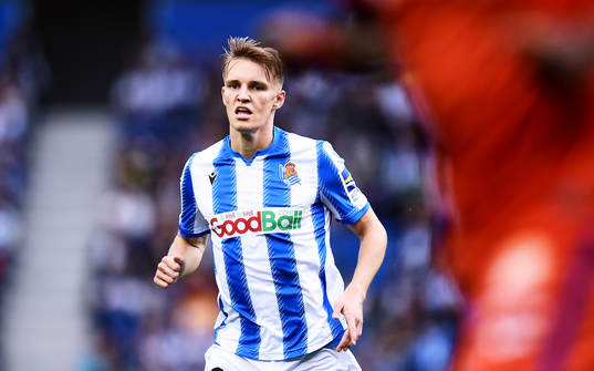 Martin Odegaard of Real Sociedad