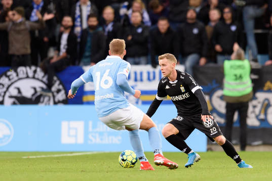 Malmö FFs Felix Beijmo och IFK Göteborgs Victor Wernersson