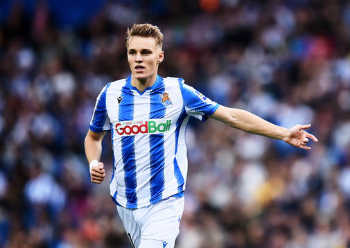 Martin Odegaard of Real Sociedad