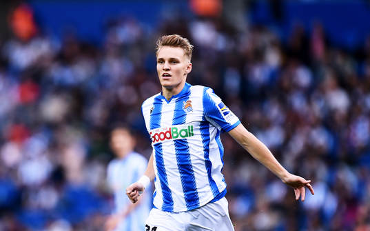 Martin Odegaard of Real Sociedad