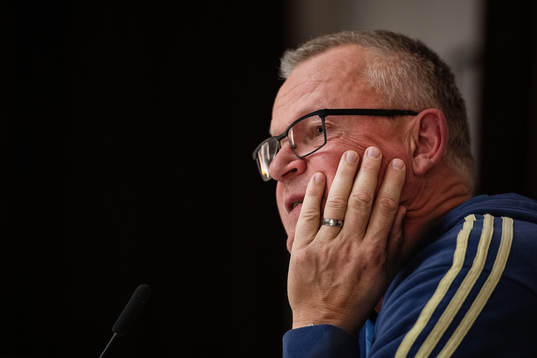 Head coach Janne Andersson of the Swedish national football