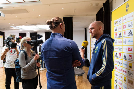 Marcus Danielson of the Swedish national football team