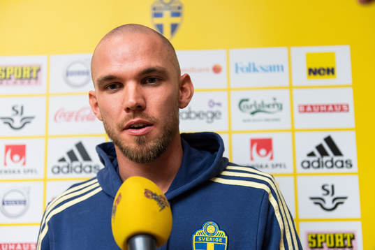 Marcus Danielson of the Swedish national football team