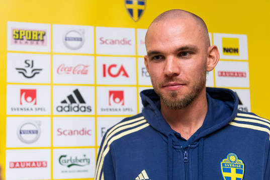 Marcus Danielson of the Swedish national football team