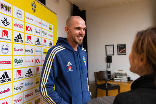 Marcus Danielson of the Swedish national football team