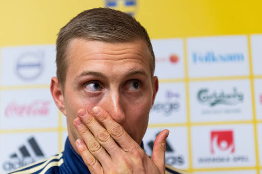 Karl-Johan Johnsson of the Swedish national football team