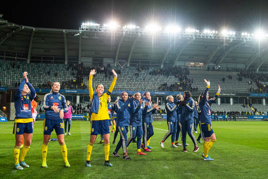 Hanna Glas, Fridolina Rolfö, Linda Sembrant and Kosovare
