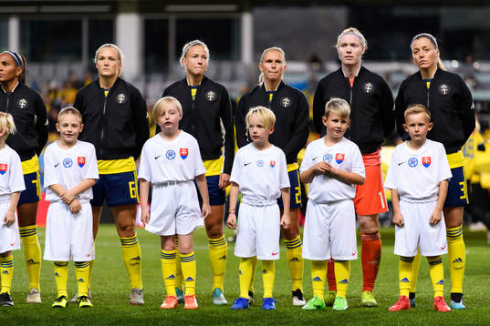 Magdalena Eriksson, Hanna Glas, Jonna Andersson, goalkeeper