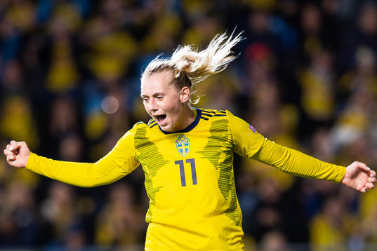 Bläddra bland fler bilder av Football, UEFA Women's Euro Qualifier, Sweden - Slovakia