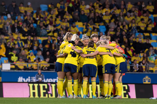 The Swedish team gathered