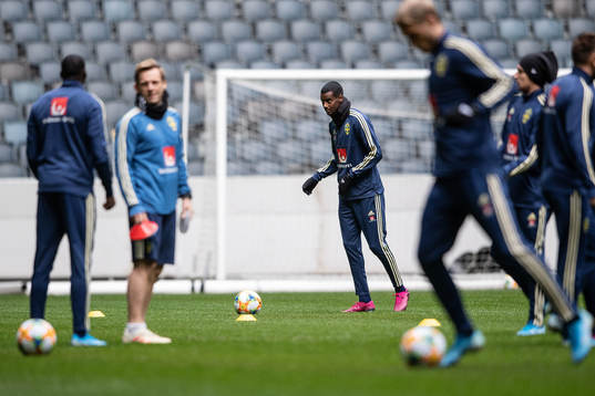 Alexander Isak of the Swedish national football team