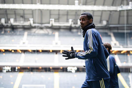 Alexander Isak of the Swedish national football team