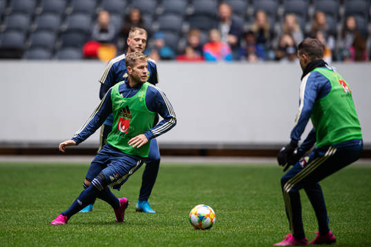 Riccardo Gagliolo of the Swedish national football team