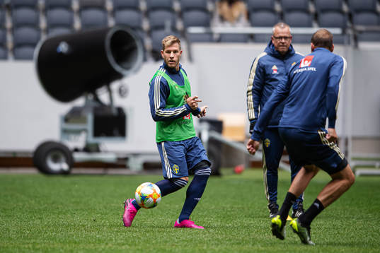 Riccardo Gagliolo of the Swedish national football team