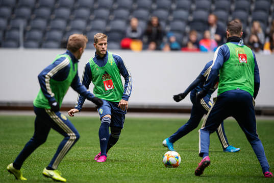 Riccardo Gagliolo of the Swedish national football team