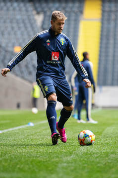 Riccardo Gagliolo of the Swedish national football team