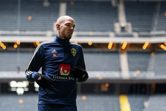 Marcus Danielson of the Swedish national football team