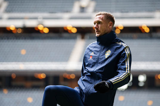 Robin Olsen of the Swedish national football team