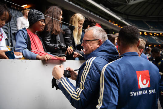 Head coach Janne Andersson of the Swedish national football