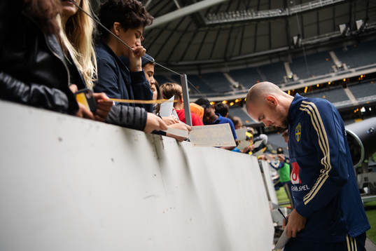 Marcus Danielson of the Swedish national football team