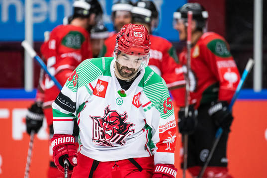 Sean Bentivoglio of Cardiff looks dejected