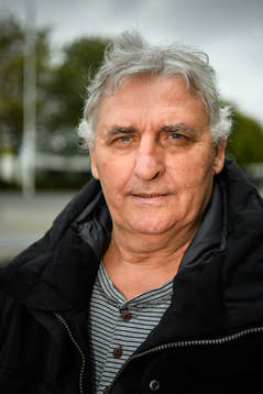 Zlatan Ibrahimovic’s father Sefik Ibrahimović pose for a
