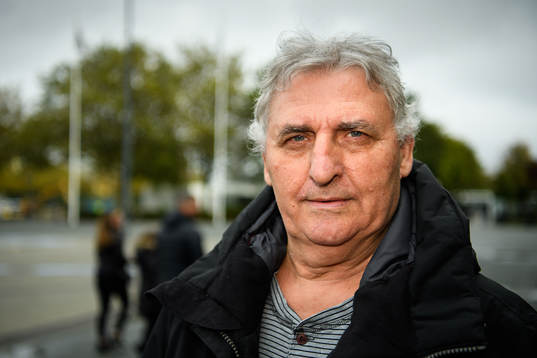 Zlatan Ibrahimovic’s father Sefik Ibrahimović pose for a