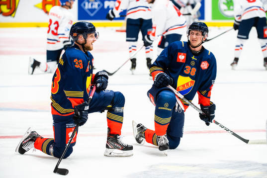 Linus Hultström and Olle Alsing of Djurgården