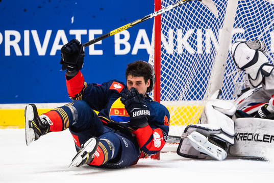 Michael Haga of Djurgården celebrate