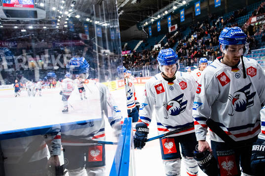 Players of Adler Mannheim looks dejected