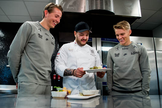 Sander Berge, Christian André Pettersen and Martin
