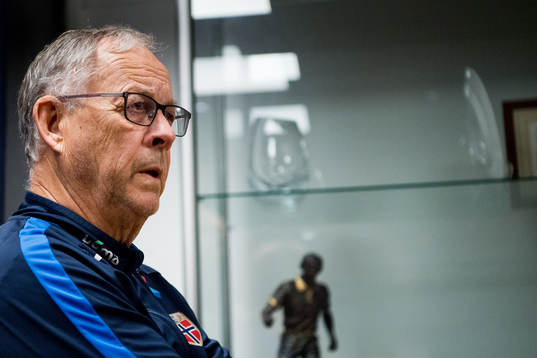 Lars Lagerbäck, head coach of Norway