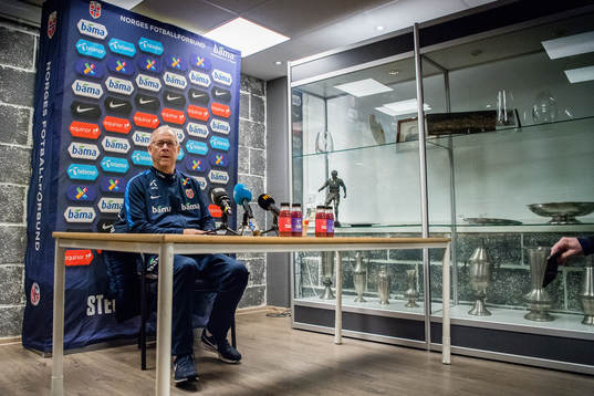 Lars Lagerbäck, head coach of Norway