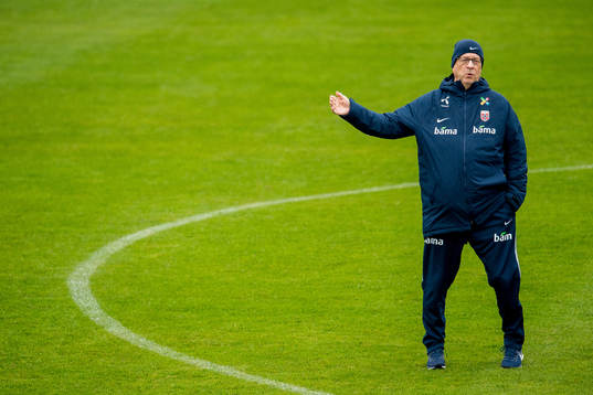 Lars Lagerbäck, head coach of Norway