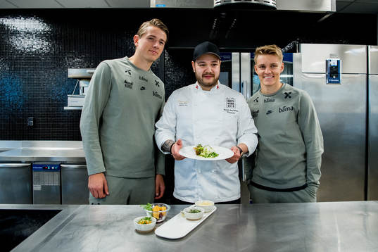 Sander Berge, Christian André Pettersen and Martin