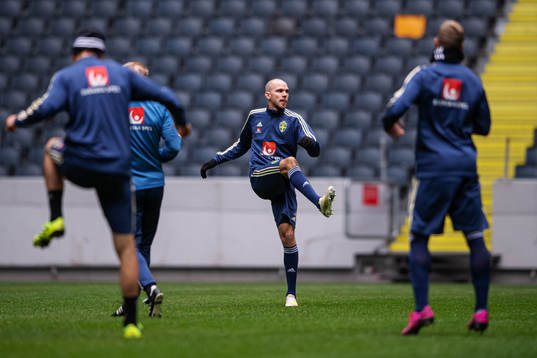 Marcus Danielson of the Swedish national football team