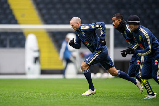 Marcus Danielson of the Swedish national football team