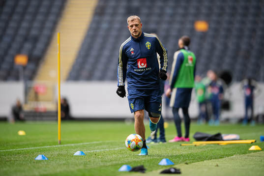 John Guidetti of the Swedish national football team