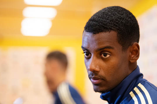 Alexander Isak of the Swedish national football team