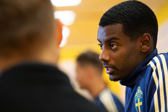 Alexander Isak of the Swedish national football team