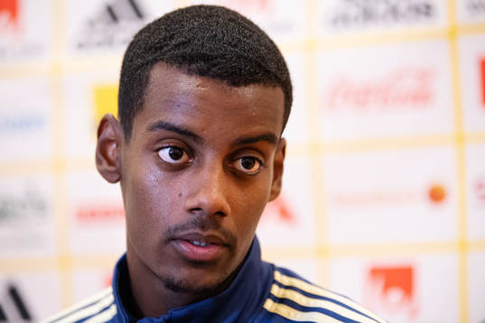 Alexander Isak of the Swedish national football team