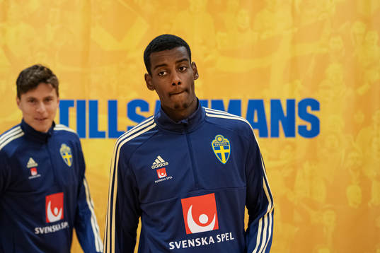 Alexander Isak of the Swedish national football team