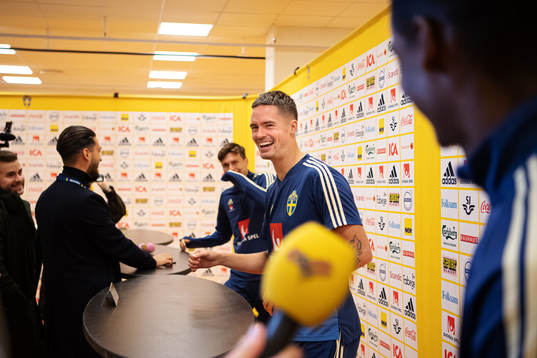 Mikael Lustig of the Swedish national football team