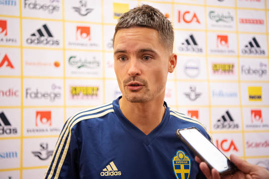 Mikael Lustig of the Swedish national football team